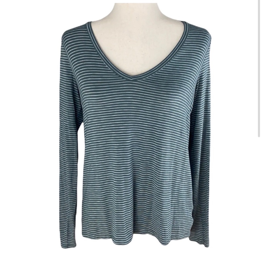 American Eagle Soft and Sexy Slub green striped